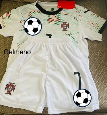 ronaldo kids soccer jersey - Portugal white jersey 24/25 - Image 1 of 4