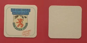 Siegburger Brauhaus Brauerei Bierdeckel Bierfilz Coaster Beermat - Picture 1 of 1