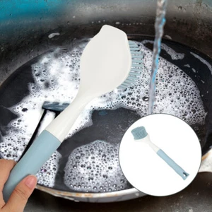 Kitchen Dish Brush with Long Handle Dish Kitchen Sink Pot Pan Scrubbing Brush - Picture 1 of 12