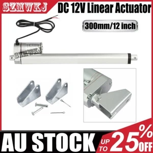 12" 12V 220lbs Linear Actuator 14mm/s High Speed Motor Auto Car Industry Lifting - Picture 1 of 12