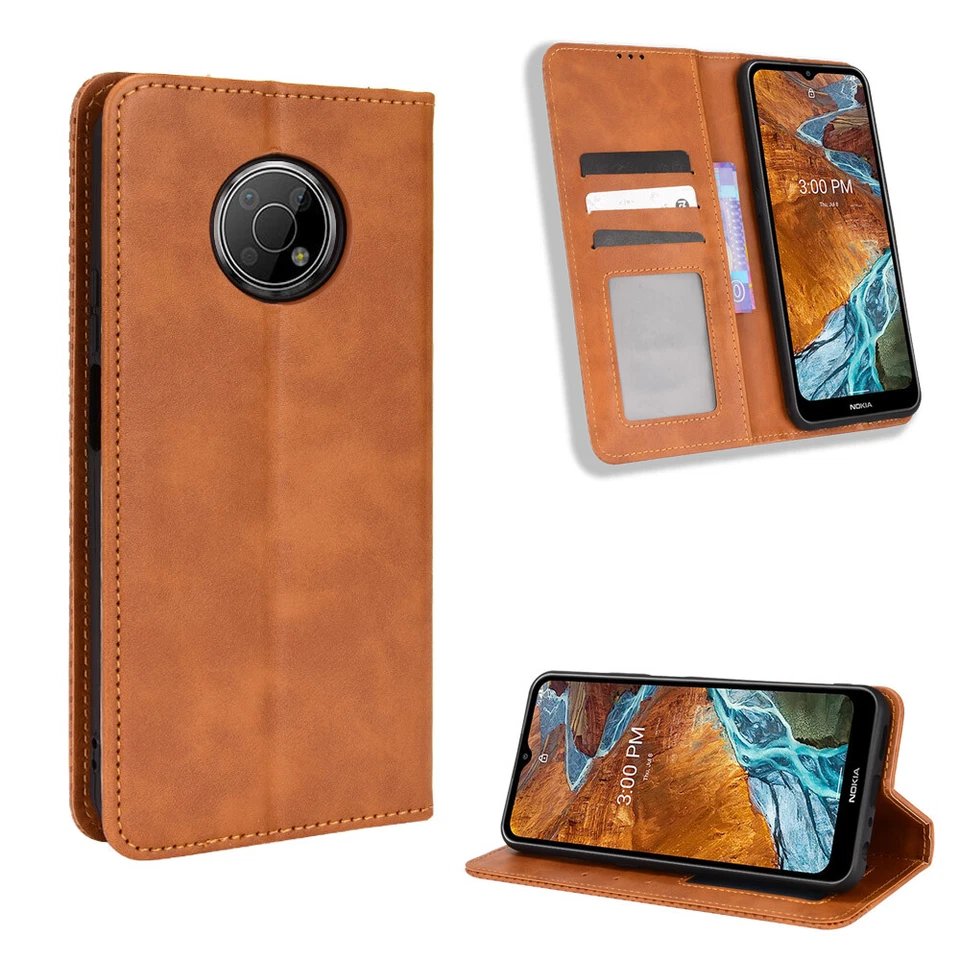For Nokia G300 Case PU Leather Shockproof Magnetic Wallet Card Slots Flip Cover - Image 1 of 4
