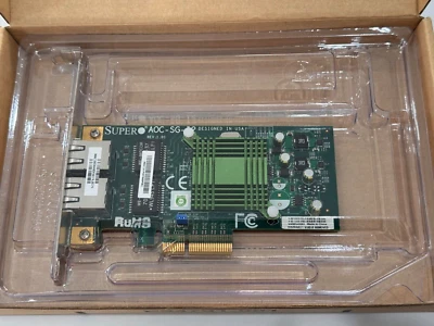 Supermicro AOC-SG-I2 Dual Port 2x 1GbE Ethernet LAN PCIe Addon Intel - Image 1 of 2