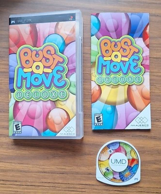 Bust A Move Deluxe Game PSP Sony Playstation Portable Tested Manual Box CIB - Image 1 of 4