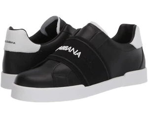 AUTHENTIC DOLCE & GABBANA KIDS SLIP ON LOGO BAND SNEAKERS $470 NEW - Picture 1 of 12