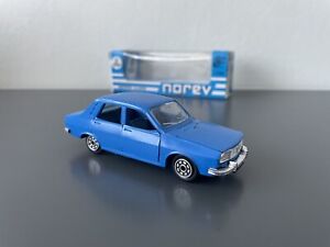 Norev Plastigam Luxe 70’s . Renault R12 , Bleu , #140 . Neuve en Boîte
