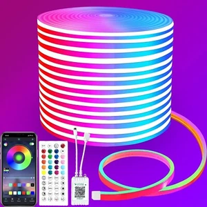 Segrass 15m Neon LED Strip – App Steuerung, Fernbedienung, IP65 wasserdicht, RGB - Picture 1 of 9