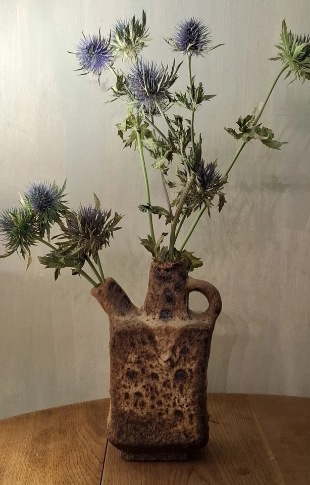 Vintage Marius Van Woerden Vest Keramik Kettle Vase Rare Netherlands Fat Lava - Image 1 of 4