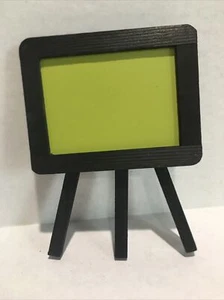 Halloween Lime Green Wooden Chalkboard Easel Celebrate It 5.5” X 4” New - Picture 1 of 3