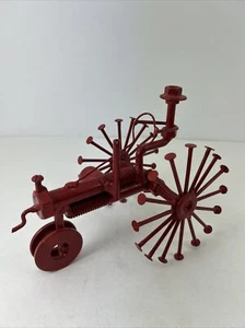 Brutalist Metal Nail Sculpture by Travis Burdord - Farmer on Tractor - Handmade  - Picture 1 of 18