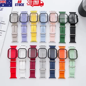 For Apple Watch Ocean Band Case Strap iWatch Ultra Series 8 7 6 3 SE 41 45 49mm - Picture 1 of 18