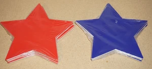 Red & Blue Star Shaped Paper Plates (80 Total, 40 ea.) American Patriotic - Picture 1 of 2