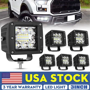 6PCS 3" 36W Cube Pods LED Fog Light Lamp Kit For 17-Up Ford F-150 Raptor US - Picture 1 of 12