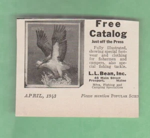 $ 5AD 1943 L.L. Bohnenwerbung - kostenloser Katalog nur aus der Presse - Bild 1 von 1