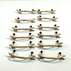 12 x Vintage Ornate Metal Drawer Cabinet Handles Approx 10.5 cm Long - Foto 1 di 7