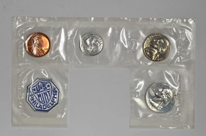 1964 US Mint Proof Coins 1C 5C 10C 25C in Mint Cellophane - Picture 1 of 3