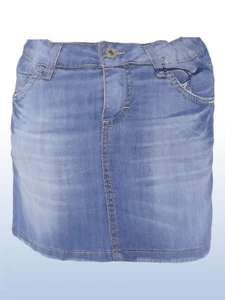 Miss Julie Girls Blue Denim Straight Pocket Jeans Mini Short Skirt 8 14 Years - Picture 1 of 7