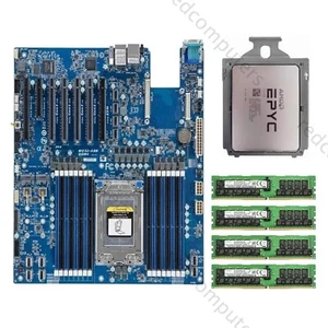 Combo Gigabyte MZ32-AR0 Rev3.0 + CPU AMD EPYC 7C13 + 4xSamsung 32GB 3200MHz ECC - Imagen 1 de 4