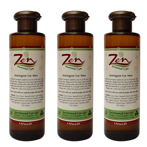 MENs FACE ASTRINGENT Organic Pack 3 150ml Removes dirts causes clogged pores - Picture 1 of 3