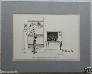 "Hola, Computerworld? No vas a creer esto" 1984 dibujos animados mate... - Imagen 1 de 2