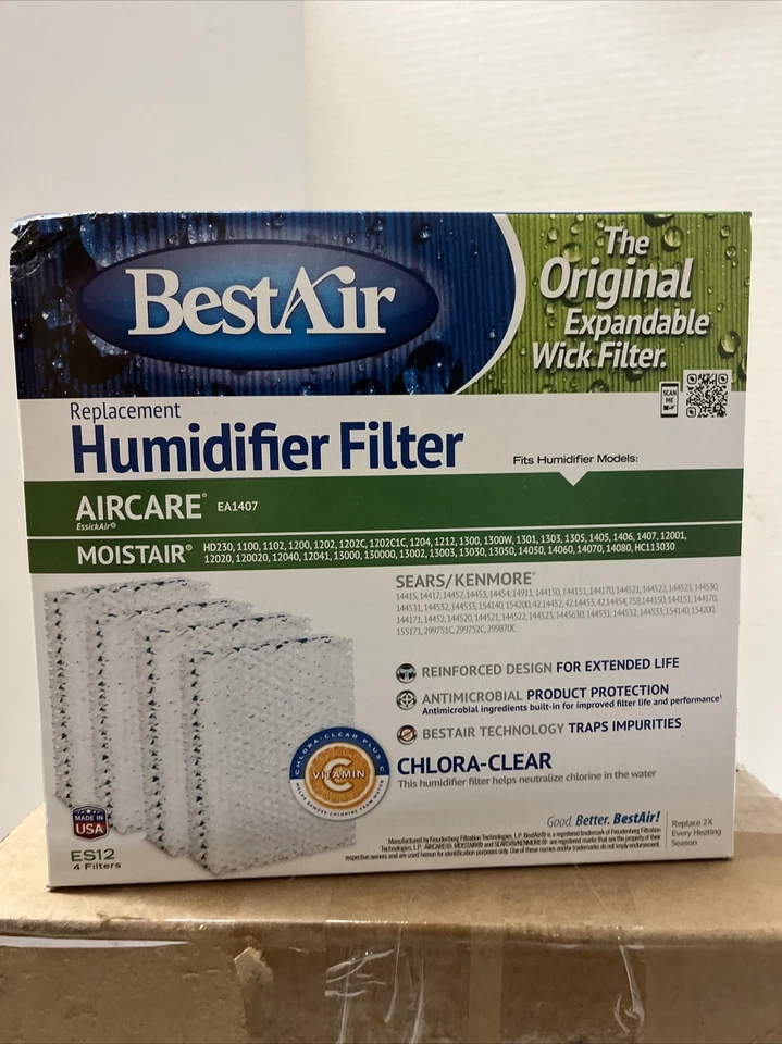 BestAir Humidifier Filter 4 Per Box Qty 2 Boxes - Image 1 of 2