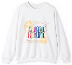 Autism Mom, Autism Awareness, Ausome Mama's Club Damen Heavy Blend™ Rundhalsausschnitt - Bild 1 von 21