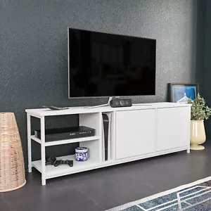 Decorotika - Primrose Modern TV Unit TV Stand for TVs up to 72" with Cabinets - Picture 1 of 22