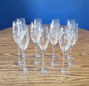 Champagne Flute Glasses - Set Of 11 - Picture 1 of 6