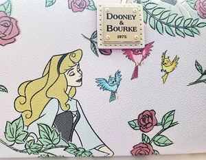NWT~ Disney Aurora Sleeping Beauty 65th Anniv Wristlet Wallet Dooney & Bourke - Picture 1 of 5