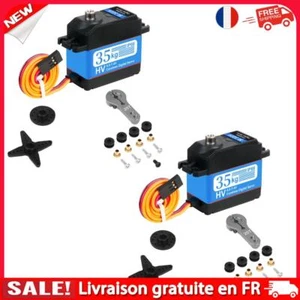 Kits numériques étanches 35kg pour modèle d'avion de voiture 1/10 1/8 RC bleu - Photo 1/17