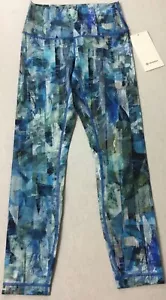 Lululemon Wunder Under Tights HR 7/8 Tight *F Fullux LW5BC6S DZTB Blue size 6 - Picture 1 of 3