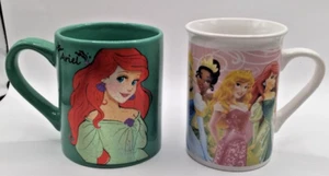 Lot of 2 Disney's Ariel and 7 Disney Princesses Coffee Mug - Picture 1 of 12