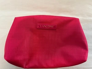LANCOME Pink Cosmetic Makeup Travel Zip Bag Fabric Pouch NEW - Picture 1 of 5