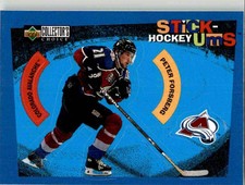 1997-98 Collector's Choice Stick 'ums Peter Forsberg #S21