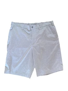 PGA Tour Men’s Golf Shorts Gray Stretch Flat Front Performance Chino Size 38 - Picture 1 of 4
