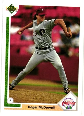 1991 Upper Deck - Roger McDowell #406 - Image 1 of 2