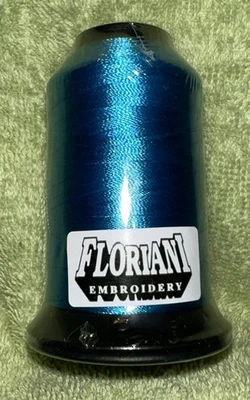 Floriani Embroidery Thread PF372 Blue Polyester 1,100 Yards NOS - Image 1 of 4