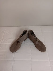 Franco Sarto Portien Women Grey Suede Leather Chukka Ankle Bootie Sz 9 M - Picture 1 of 8