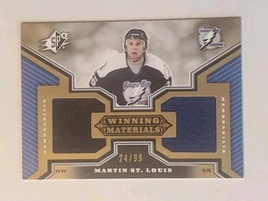 Martin St Louis 2005-06 SPx Winning Materials Gold /99 Jersey #WM-SL - Picture 1 of 3