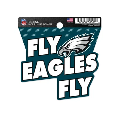 Calcomanía adhesiva Philadelphia Eagles 3,75 pulgadas NFL corte limpio *Envío gratuito Foto 1 de 2