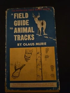 1954 Field Guide To Animal Tracks w/DJ 9th Printing by Olaus J. Murie - Picture 1 of 5