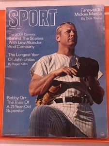 Vintage Sportmagazin Mickey Mantel auf Cover ohne Versandetikett - April 1969 - Bild 1 von 7