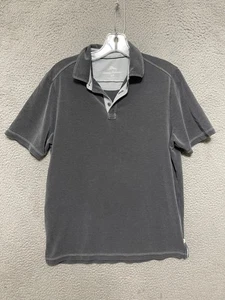 Tommy Bahama Polo Shirt Men’s Small Gray Short Sleeve Tencel Blend - Picture 1 of 5