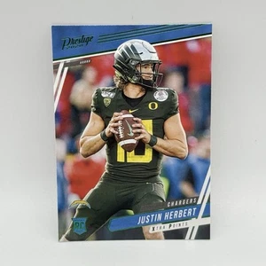 Justin Herbert RC 2020 Panini Prestige Rookies Xtra Points Green #266 - Picture 1 of 10