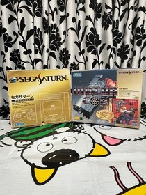 Sega Saturn HST-0004 Console with Controller Gray boxed tested