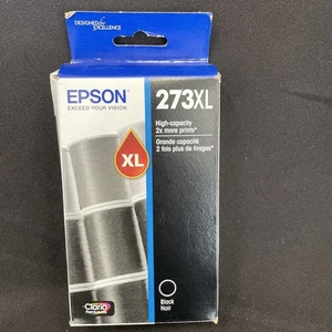 Genuine Epson 273XL High Yield Black Ink Cartridge XP820 XP600 XP610 Exp 2024 - Picture 1 of 2