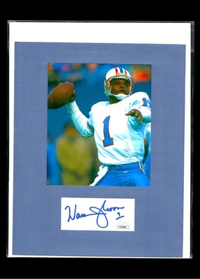 Warren moon Cut Auto & Photo - Autograph COA - JSA - Image 1 of 2