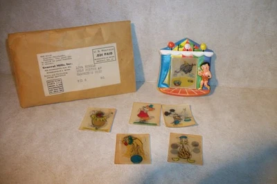 Vtg. Walt Disney Cheerios & General Mills Premium Flicker Flash Pinback Set/Rare - Image 1 of 4