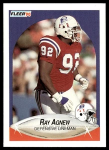 1990 Fleer Update Ray Agnew Rookie New England Patriots #U-5 - Picture 1 of 2
