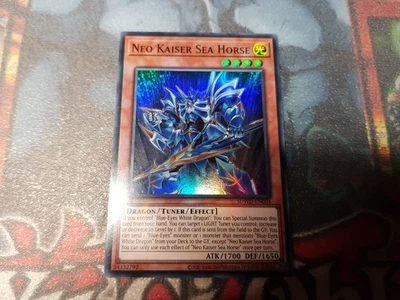 Yu-Gi-Oh! 1 × Super Rare Neo Kaiser Sea Horse Mint - Bild 1 von 2