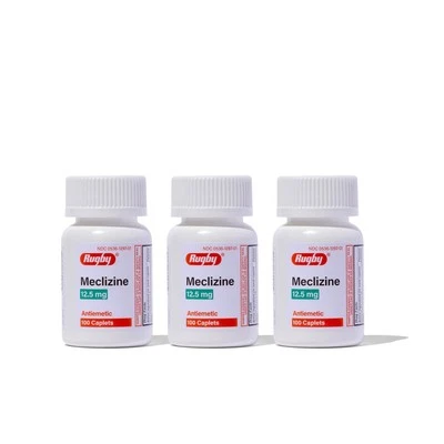 Rugby Meclizine 12.5 mg Motion Sickness Caplets Pack of 3 for Travel Relief - Image 1 of 4